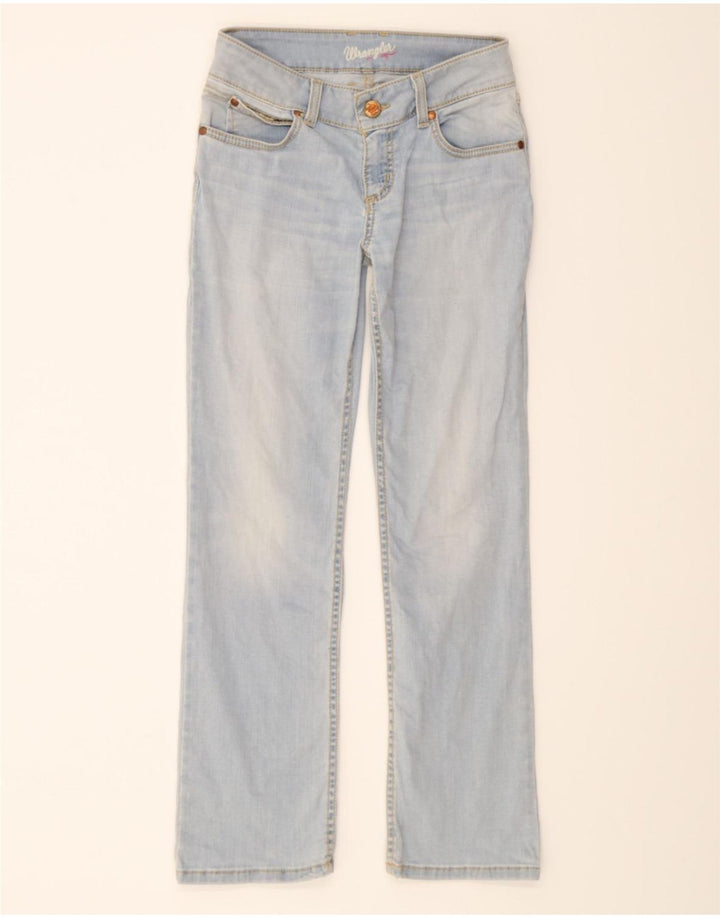 WRANGLER Womens Straight Jeans W28 L29 Blue Cotton Vintage Wrangler and Second-Hand Wrangler from Messina Hembry 