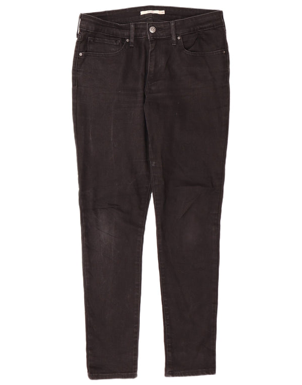 LEVI'S ženske 711 uske traperice W30 L30 crni pamuk