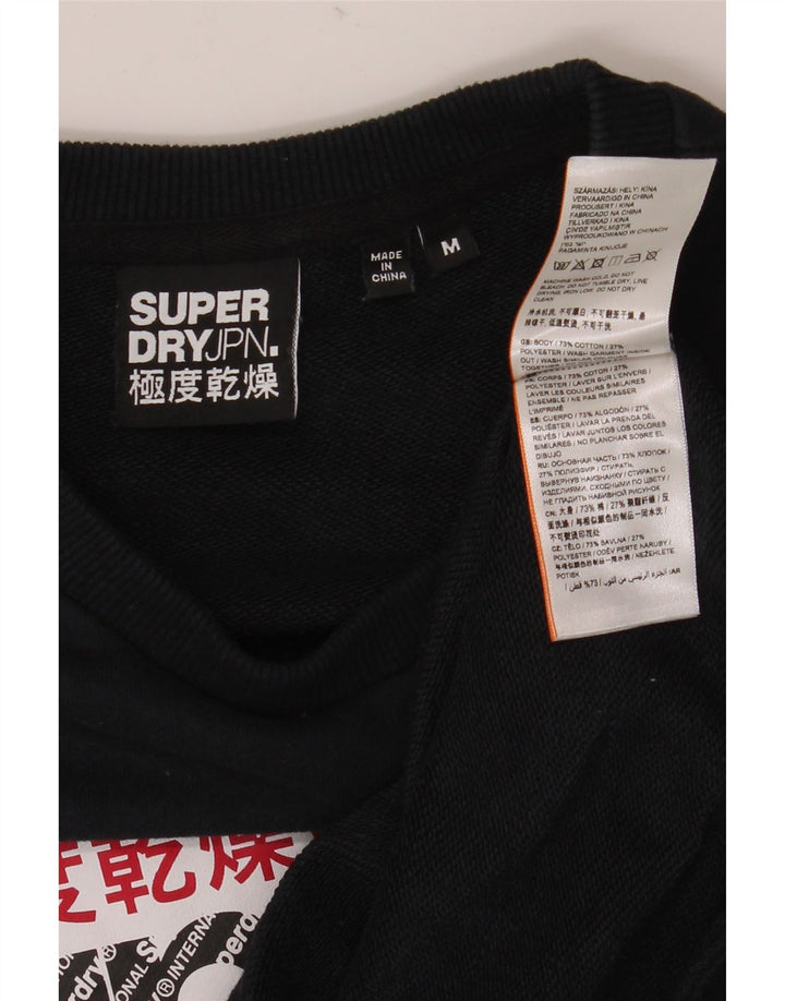 Superdry muški džemper s grafičkim motivima srednje crne boje, pamuk