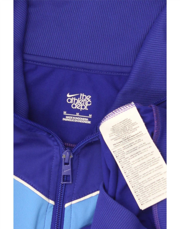 Nike ženska gornja jakna za trenirku UK 14 Medium Navy Blue Colourblock