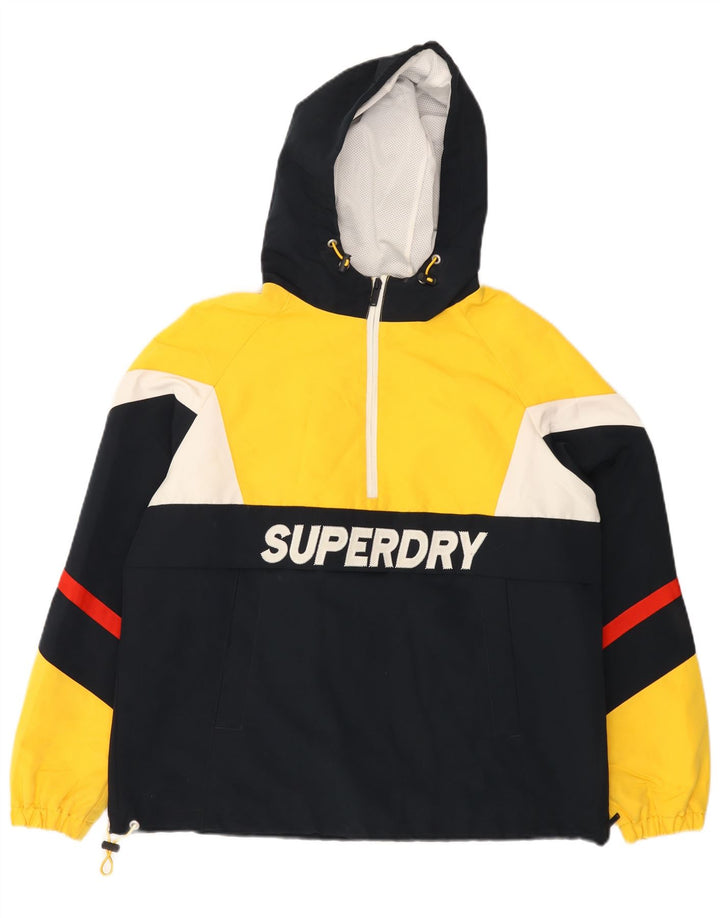 SUPERDRY ženska prevelika anorak jakna s grafičkim motivima UK 12 srednje žuta