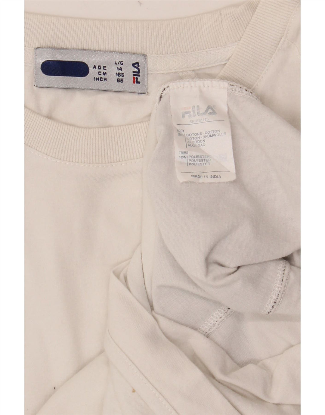 FILA Majica kratkih rukava za dječake 13-14 godina Bijeli pamuk u blokovima boja