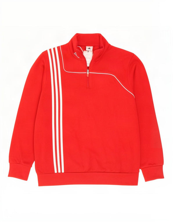 Adidas muška majica s izrezom i velikim crvenim pamukom