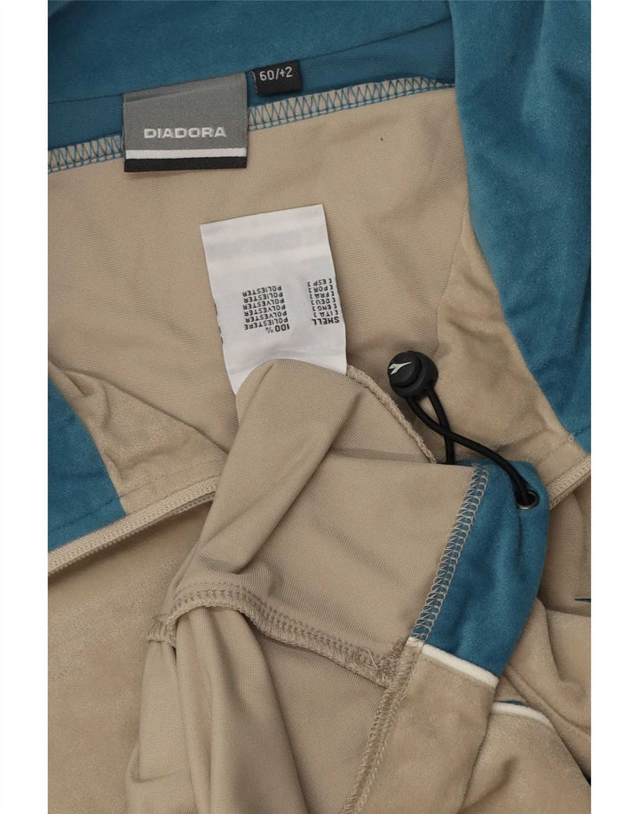 Diadora muška gornja jakna od trenirke od velura 3XL poliester u bež boji