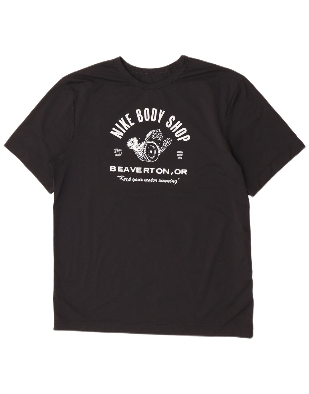 Nike Dri Fit Graphic T-Shirt Top Srednje crni poliester