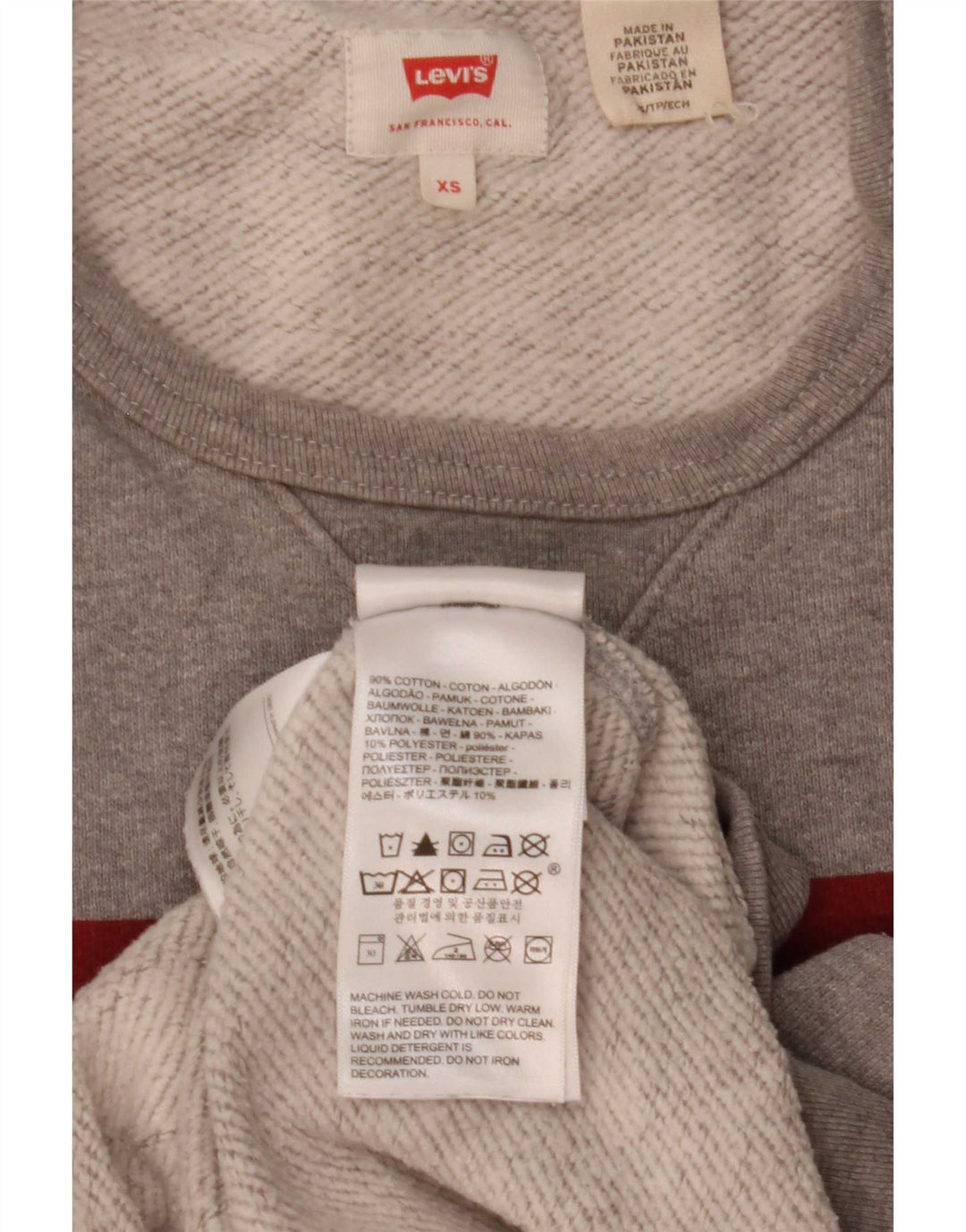 Levi's muška majica s grafičkim motivima XS sivi pamuk