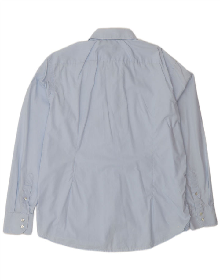 Hugo Boss muška košulja standardnog kroja veličina 44 17 1/2 XL plavi pamuk