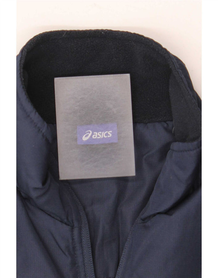 Asics muška podstavljena jakna UK 34 XS tamnoplavi poliester u boji