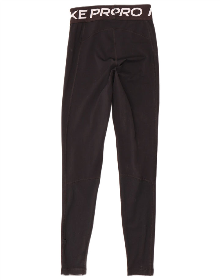 NIKE ženske Dri Fit grafičke tajice UK 6 XS crne