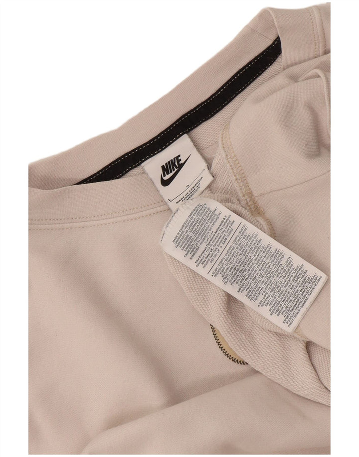 Nike ženska prekomjerna majica s kratkim crtama UK 16 velika bijela