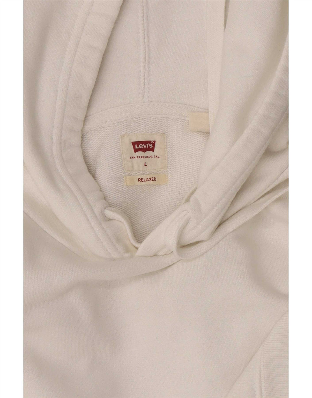 Levi's velika bijela majica s kapuljačom opuštenog kroja