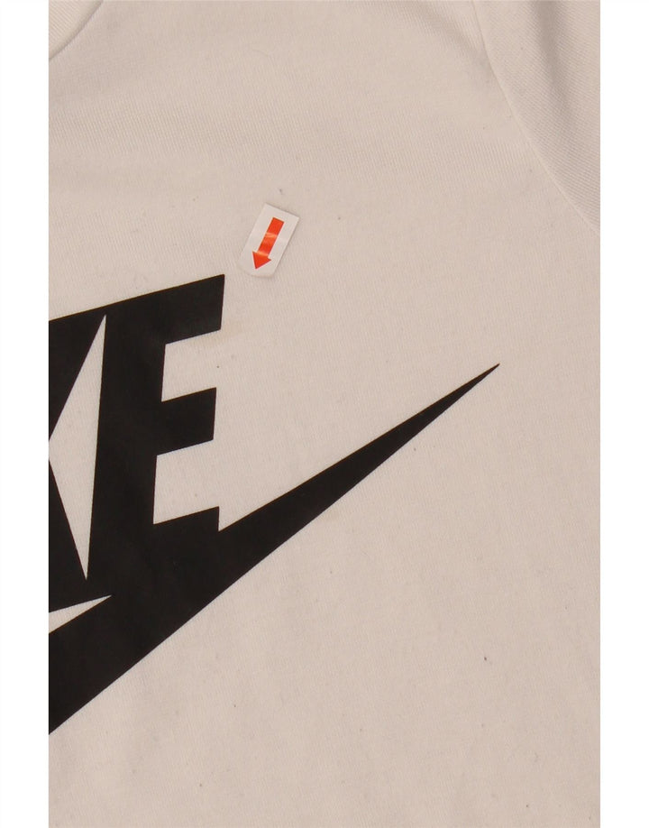 NIKE Womens Graphic T-Shirt Top UK 10 Small White