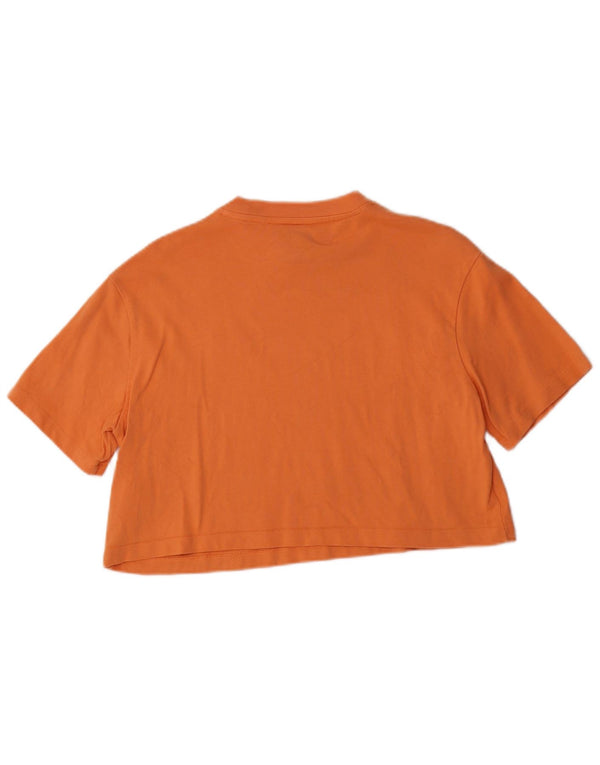 Nike ženska gornja majica kratkih rukava UK 10 Small Orange Cotton