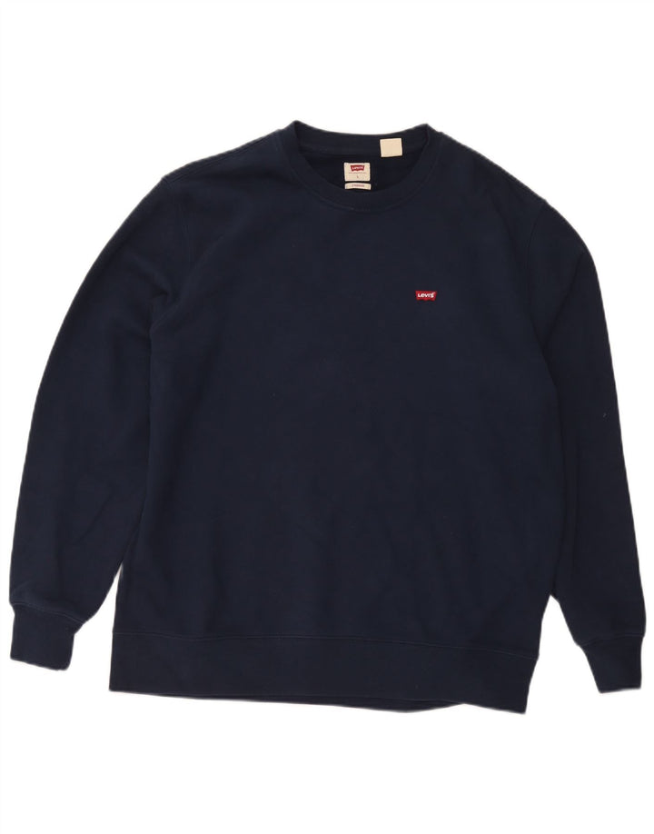 Levi's standardni muški džemperi veliki tamnoplavi pamuk