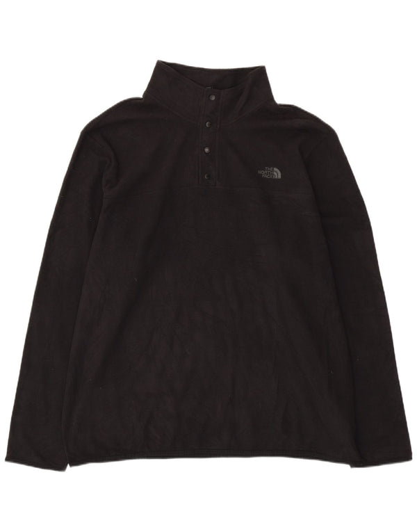 THE NORTH FACE Muški džemper od flisa s dugmadima i ovratnikom 2XL crni poliester