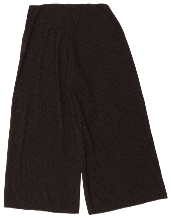 ZARA Womens Wide Leg Casual Trousers Medium W30 L27 Black Polyester