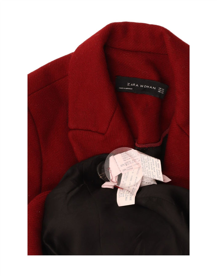 ZARA ženski kaput UK 6 XS crveni poliester