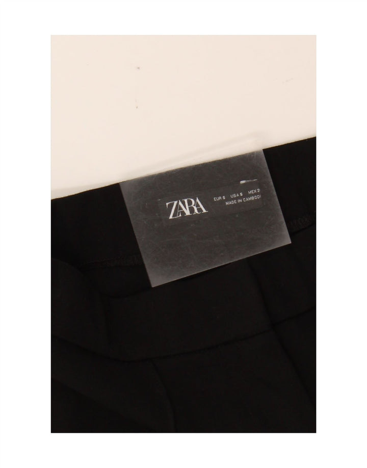 ZARA Womens Bootcut Casual Trousers Small W26 L28 Black Vintage Zara and Second-Hand Zara from Messina Hembry 