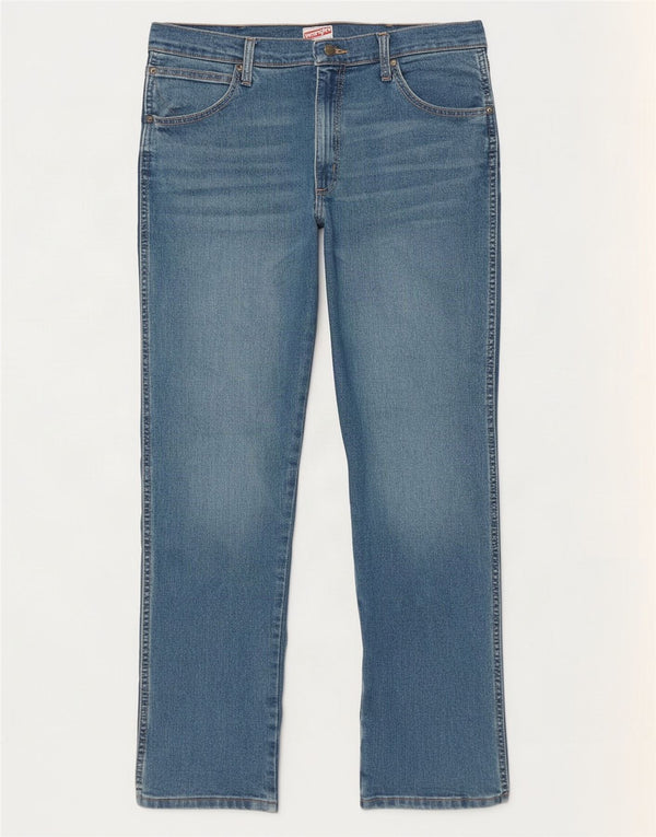 Wrangler ženske ravne traperice W34 L29 plavi pamuk