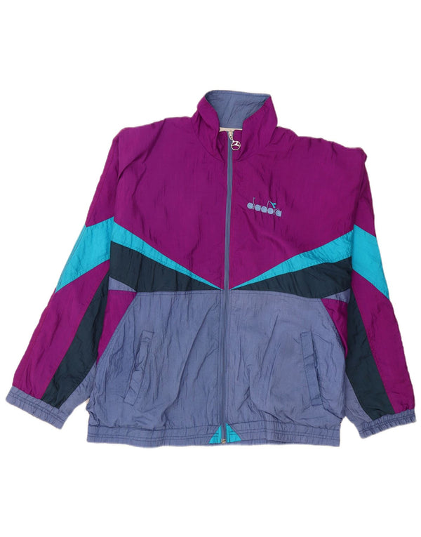 Diadora muška gornja jakna od trenirke XL ljubičasta najlonska boja