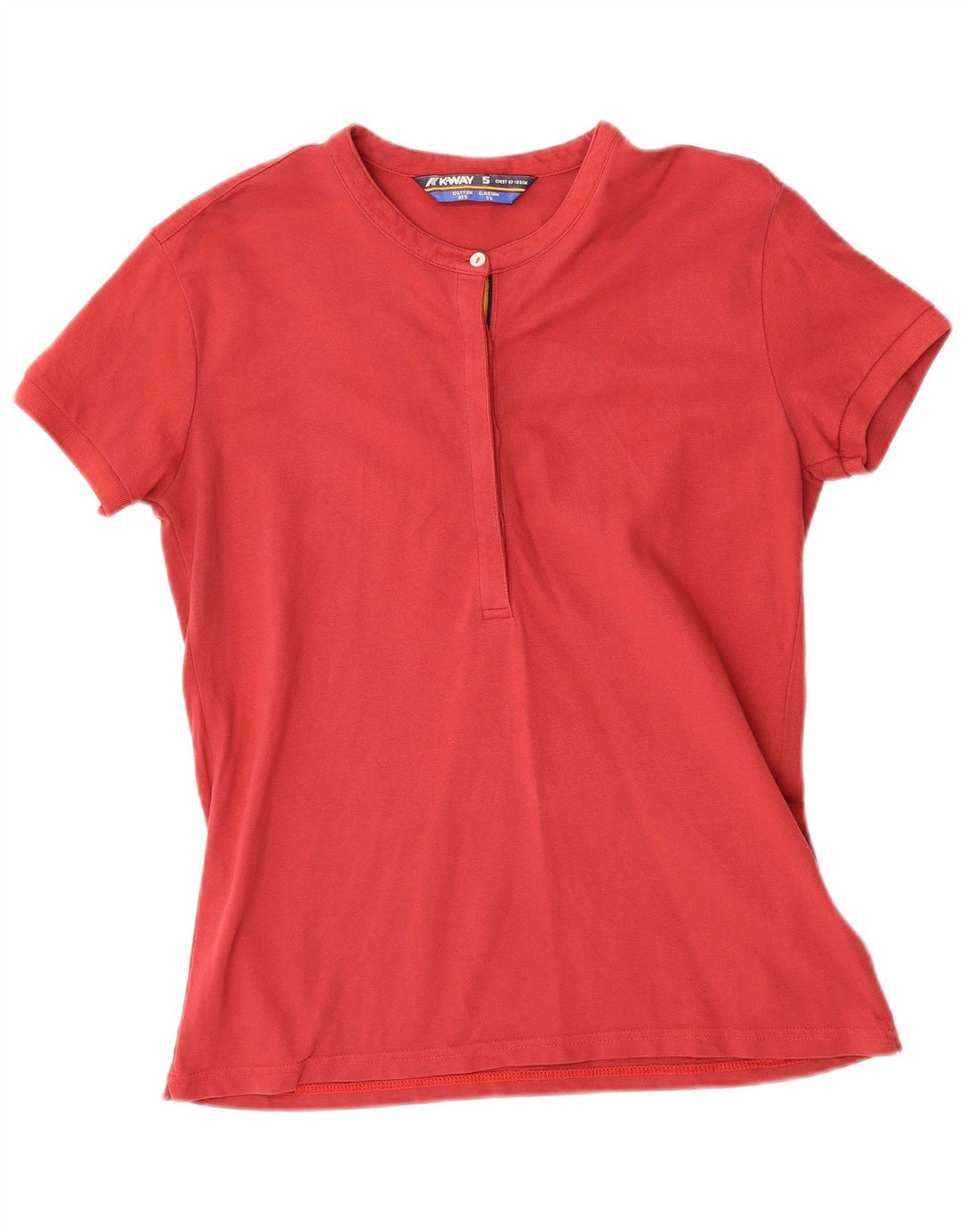 K-Way ženska polo majica UK 14 Srednje crveni pamuk
