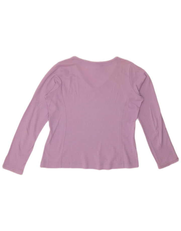 CHAMPION Ženska majica s dugim rukavima Easy Fit UK 14 srednje ljubičasta