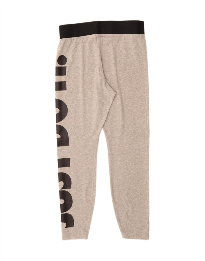 NIKE ženske grafičke tajice UK 16 Large Grey Cotton