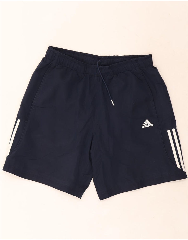 Adidas muške sportske kratke hlače Climalite velike tamnoplave poliesterske boje