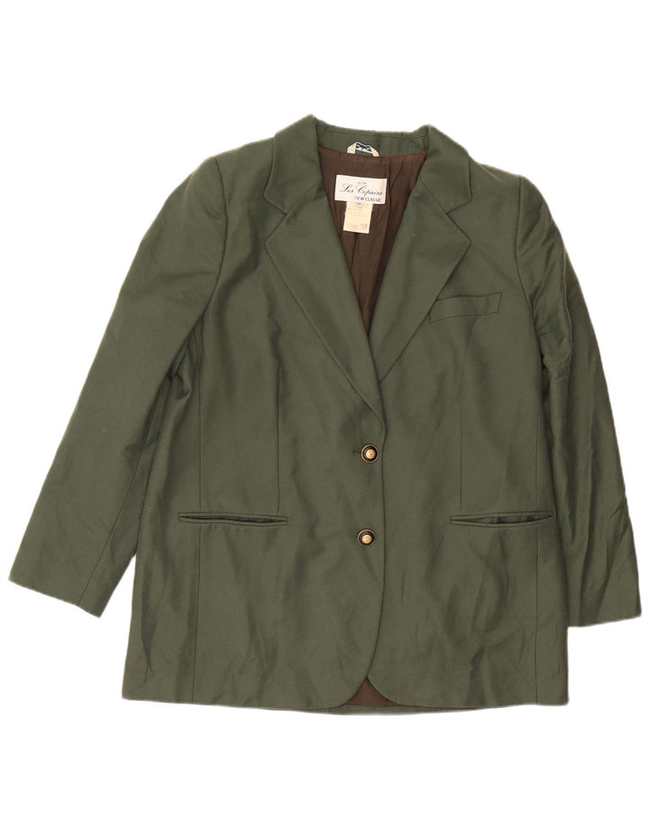 Ženska jakna sa 2 gumba Les Copains IT 52 2XL kaki vuna