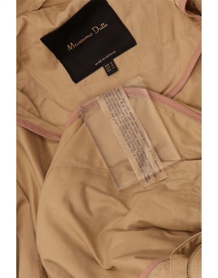 MASSIMO DUTTI Ženska parka jakna s kapuljačom UK 14 srednje bež pamuk