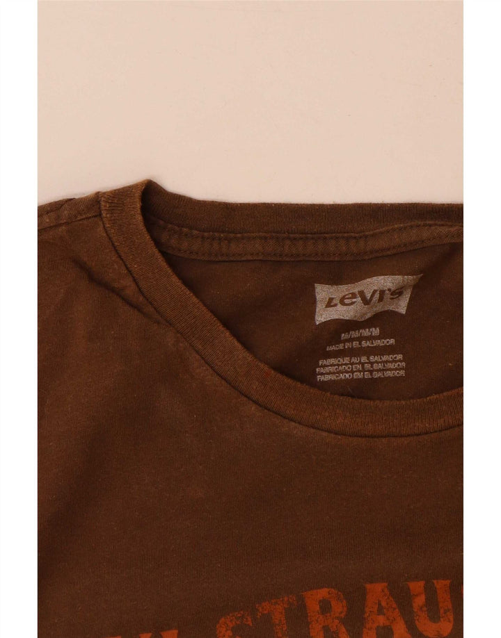 Levi's muška majica kratkih rukava srednje smeđe boje s grafičkim motivima