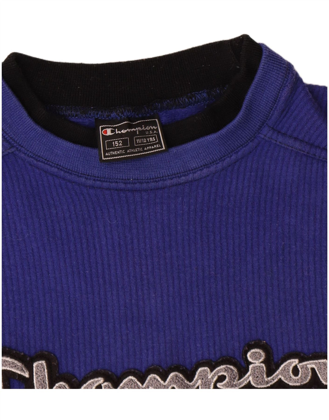 Champion Boys Graphic Sweatshirt Džemper 11-12 godina, plavi pamuk