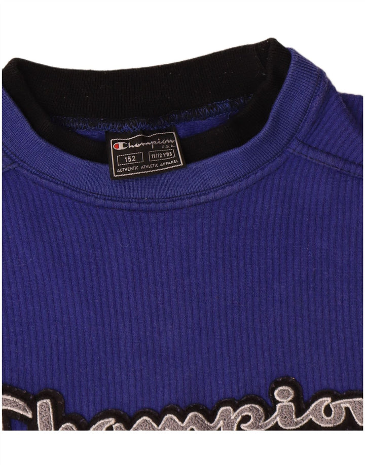 Champion Boys Graphic Sweatshirt Džemper 11-12 godina, plavi pamuk