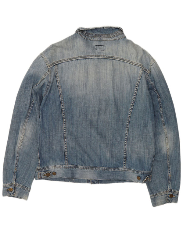 Lee Mens Denim Jacket UK 44 2XL Blue Cotton