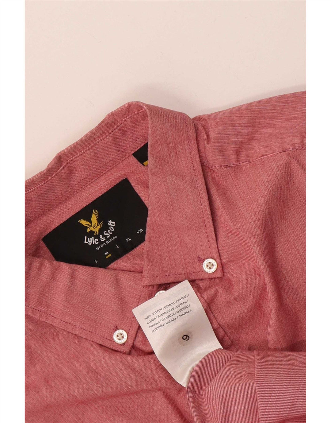 Lyle & Scott muška košulja srednje ružičaste pamučne boje