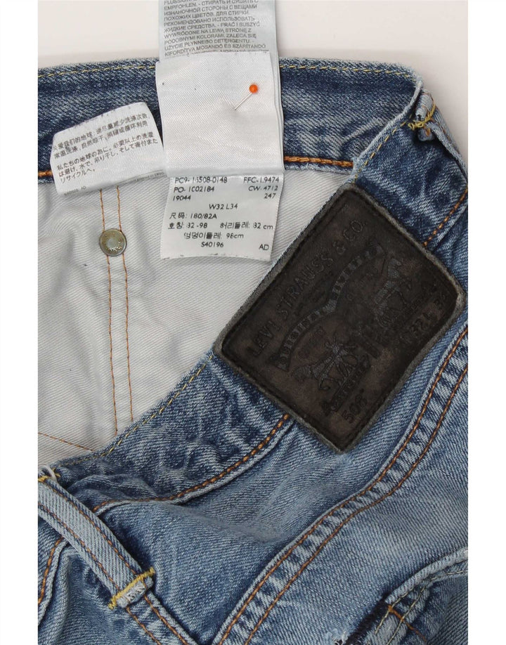 Levi's ženske 508 ravne traperice W32 L34 plavi pamuk