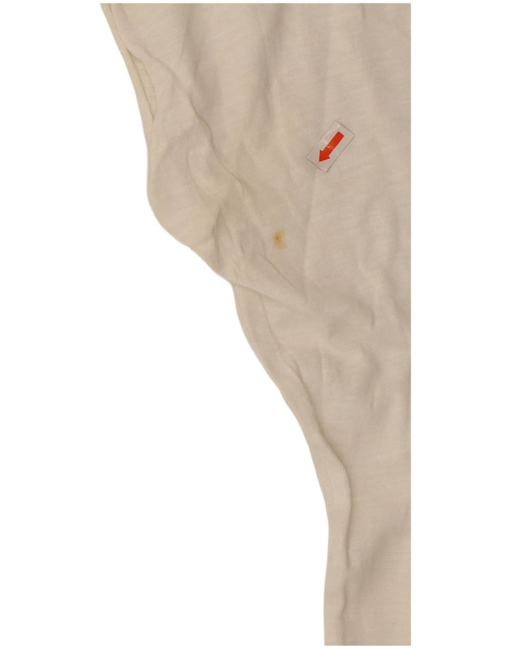 TOMMY HILFIGER Ženska prevelika majica s kratkim rukavima UK 10 Mala bijela