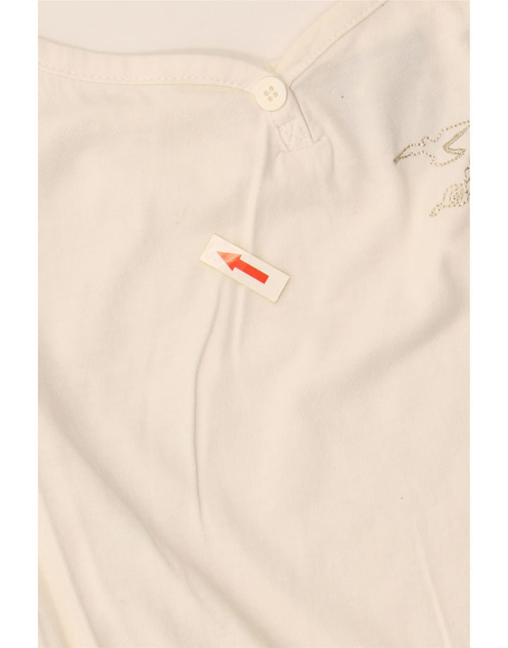 NIKE Ženska skraćena majica s grafikom UK 10/12 srednje bijele boje