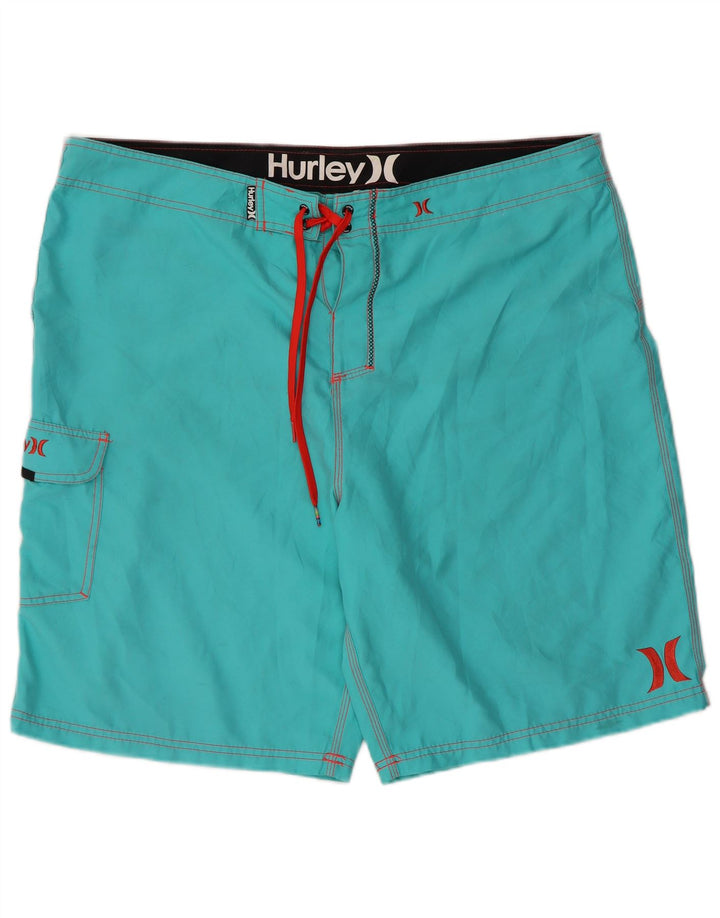 Hurley muške kratke hlače za kupanje XL tirkizni poliester
