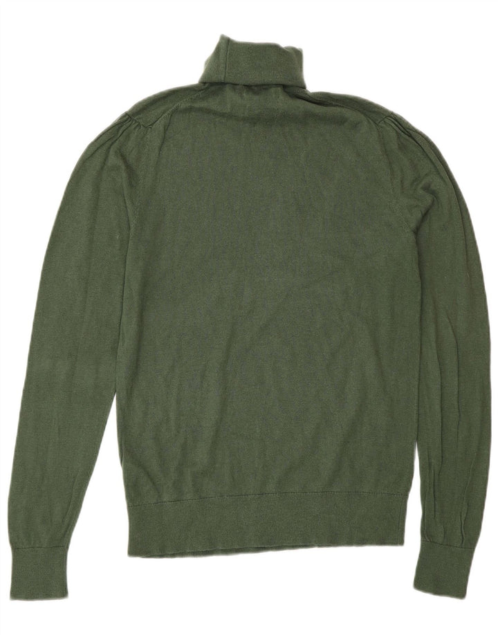 Massimo Dutti ženski pulover s rol izrezom UK 12 Srednje zelena svila