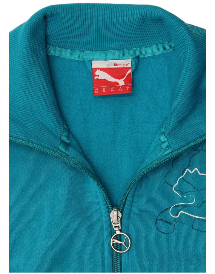 PUMA ženska gornja jakna trenirke UK 8 Small Blue