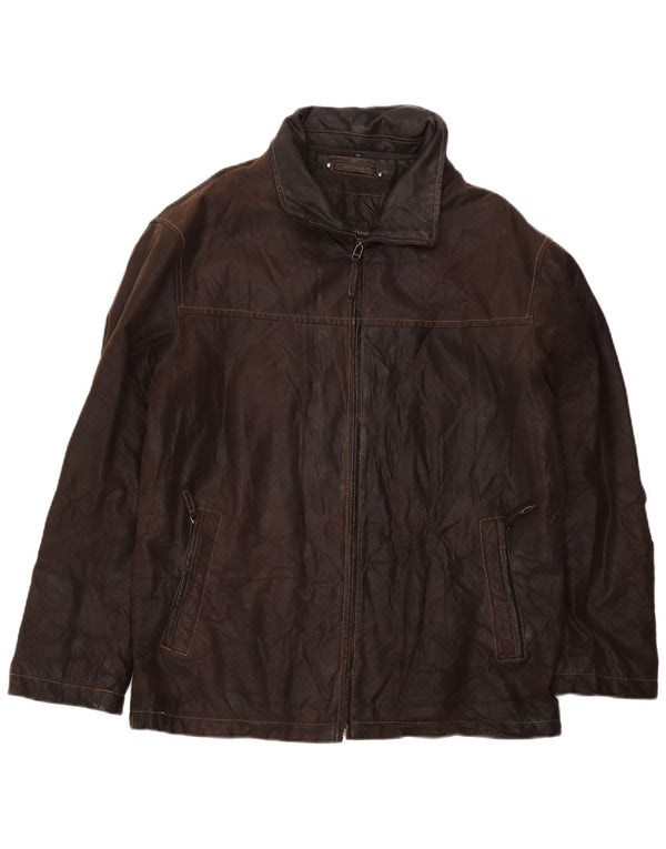 Vintage muška kožna jakna UK 40 Large Brown