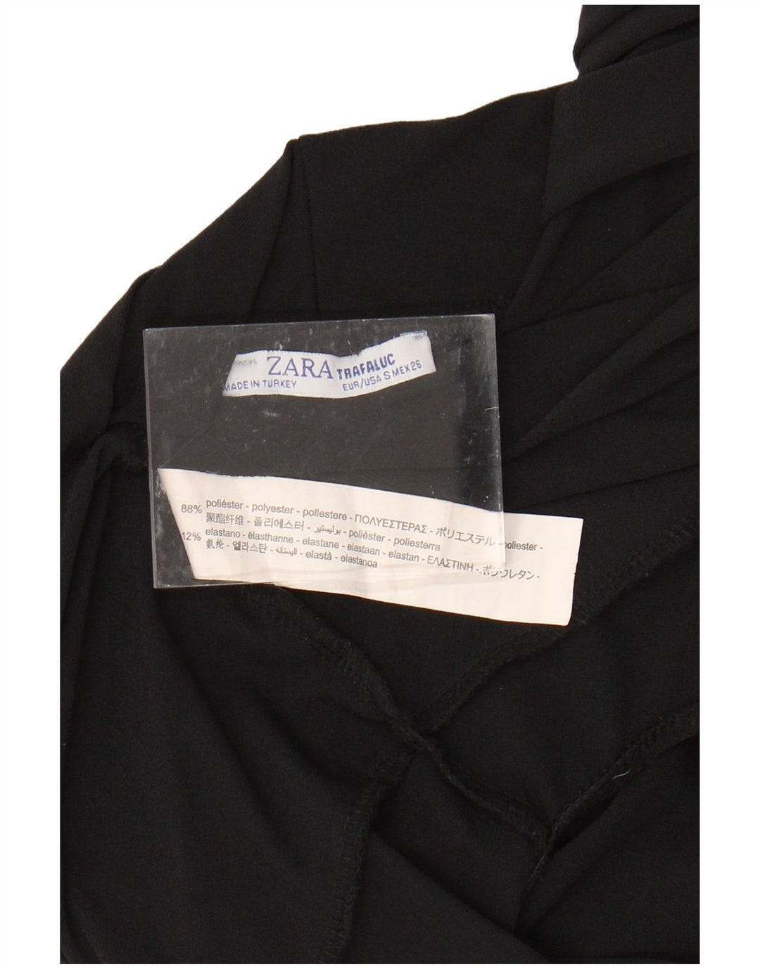 ZARA ženski bodi bez rukava Trafaluc UK 10 Mali crni poliester