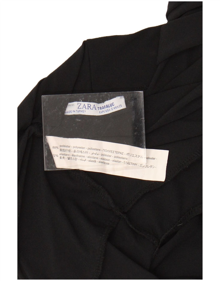 ZARA ženski bodi bez rukava Trafaluc UK 10 Mali crni poliester