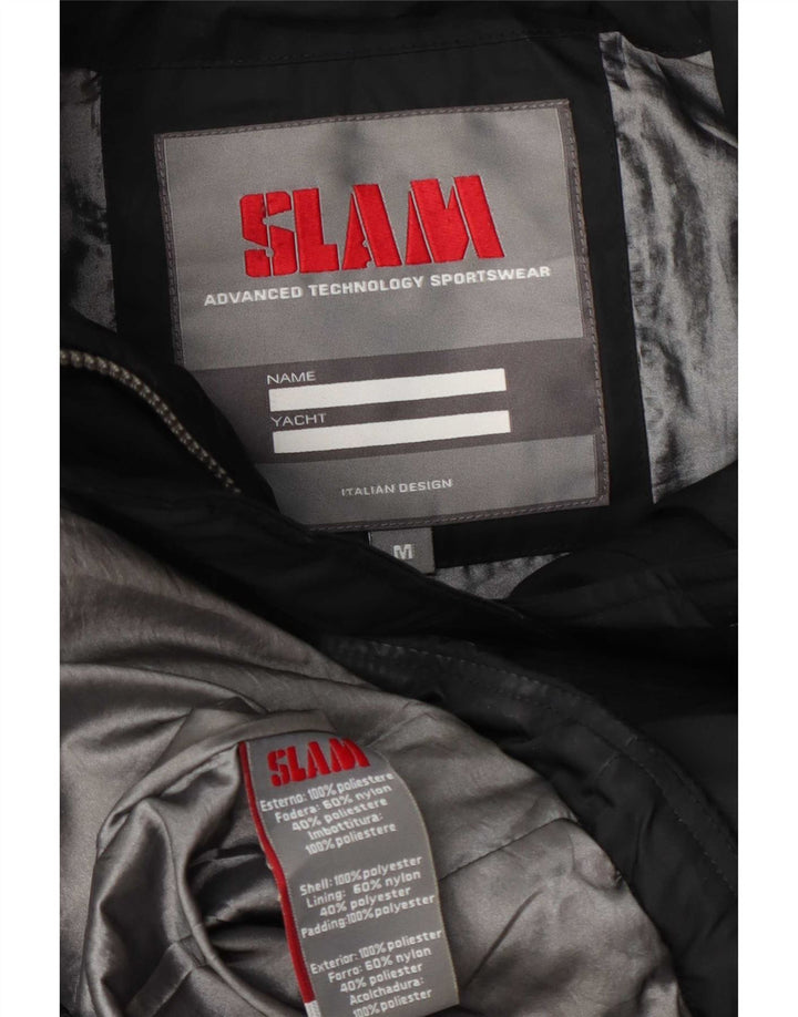 Slam ženska podstavljena jakna s kapuljačom UK 14 srednji crni poliester