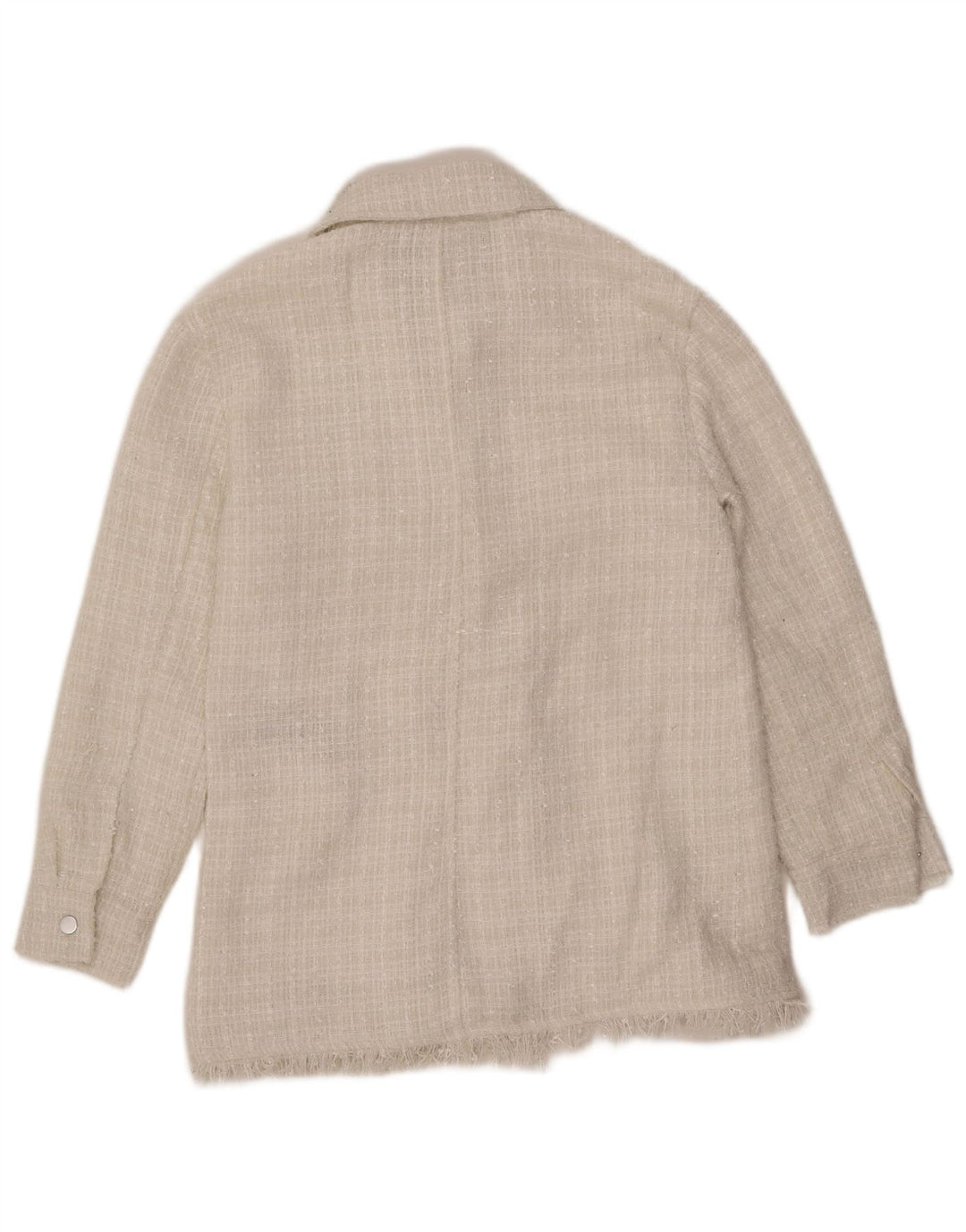 7 ZA CIJELO ČOVJEČANSTVO Ženska bomber jakna UK 12 Srednji bijeli poliester