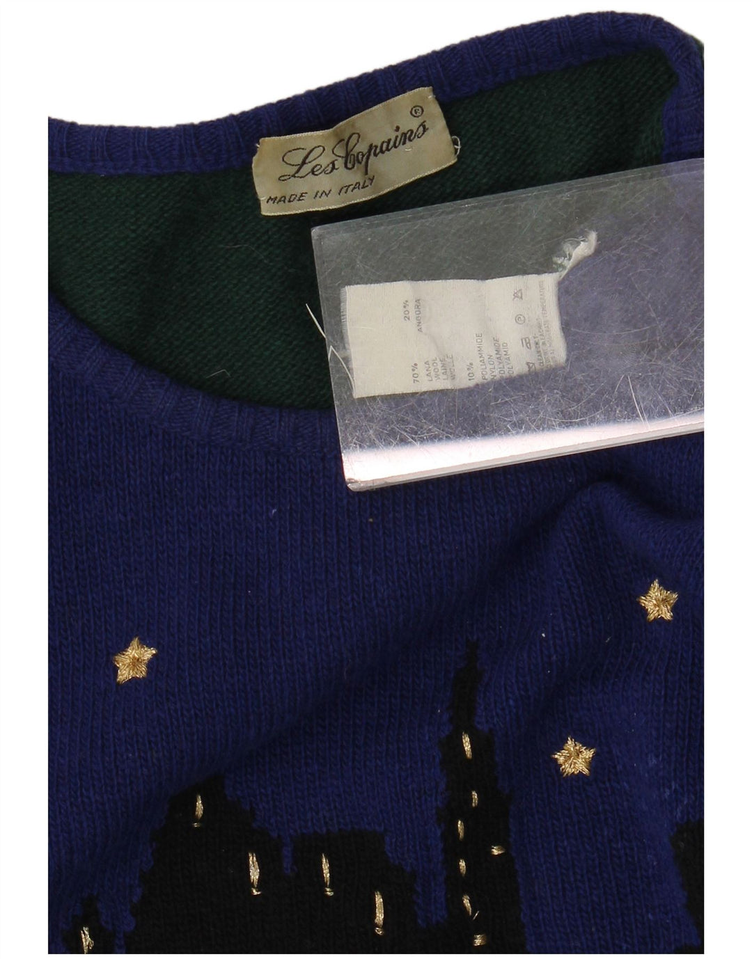 LES COPAINS Ženski džemper s okruglim izrezom UK 18 XL Zelena boja