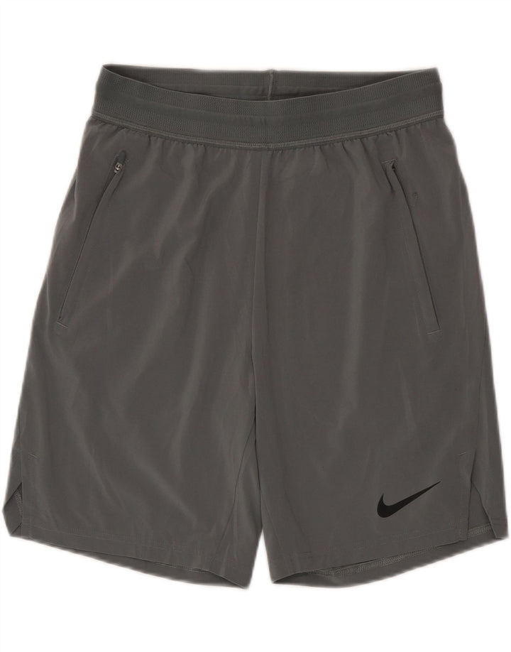 Nike muške Dri Fit sportske kratke hlače male sive boje od poliestera
