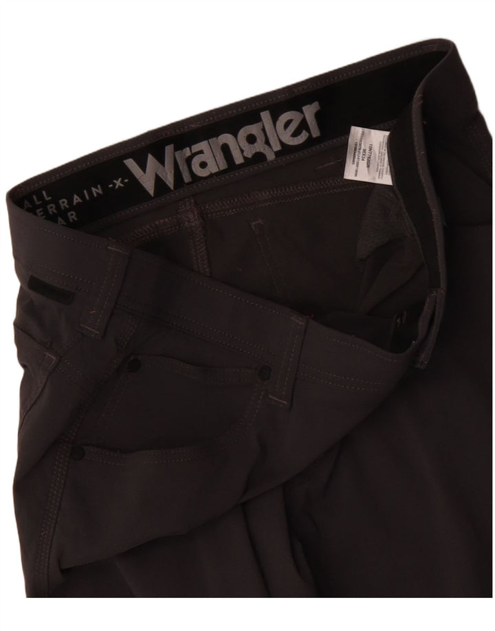 Wrangler muške uske ležerne hlače W36 L34 sivi najlon