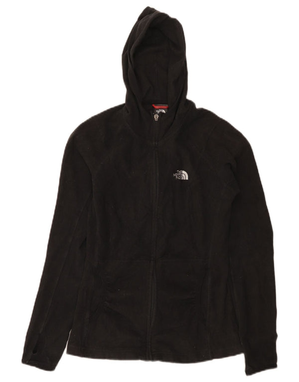 The North Face Womens Hooded Fleece Jacket UK 6 XS Black Polyester